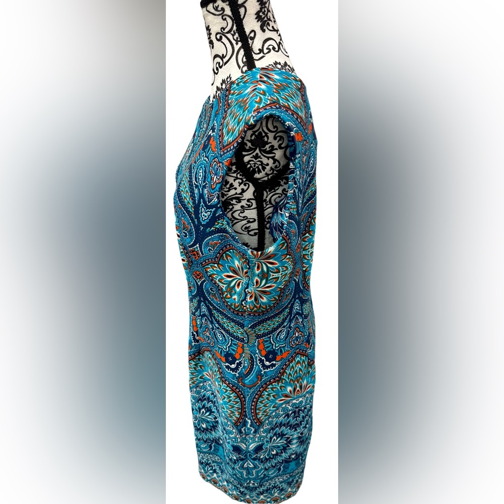 Liz Claiborne Paisley Tank Top - Blue and Orange - Picture 11 of 14